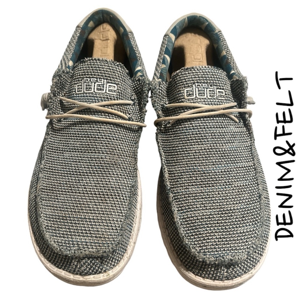 Hey‎ Dude Mens Shoes Wally Sox Ice Grey | PRELOVED 🩶🩵